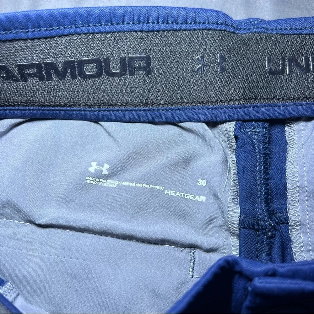 Under Armour Men's HeatGear Comfort Navy Blue Golf Shorts Size 30